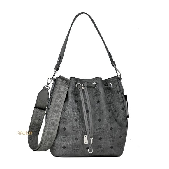 MCM Handbags - MCM Small Drawstring Visetos Coated Canvas Bag